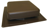 Master Flow RT65BR Roof Louver, 18-1/2 in L, 18 in W, Resin, Brown